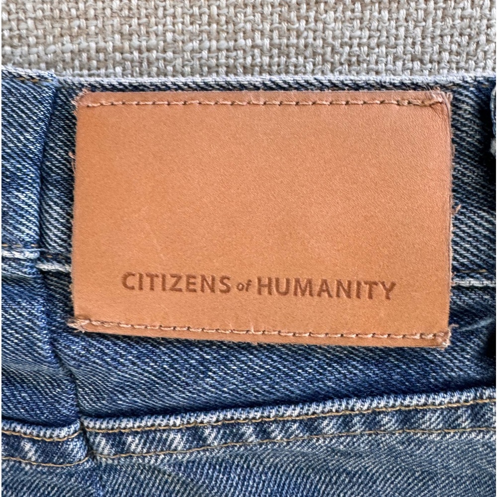 Citizens Of Humanity Distressed Blue High Rise Jeans - Picture 4 of 15